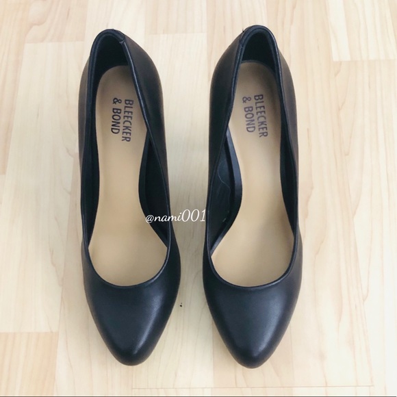 Bleeker & Bond Black Platform Pumps Heels EUC - Picture 5 of 7